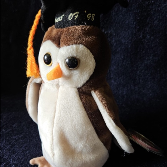 TY Original Beanie Baby of Wise the Owl - Picture 1 of 5